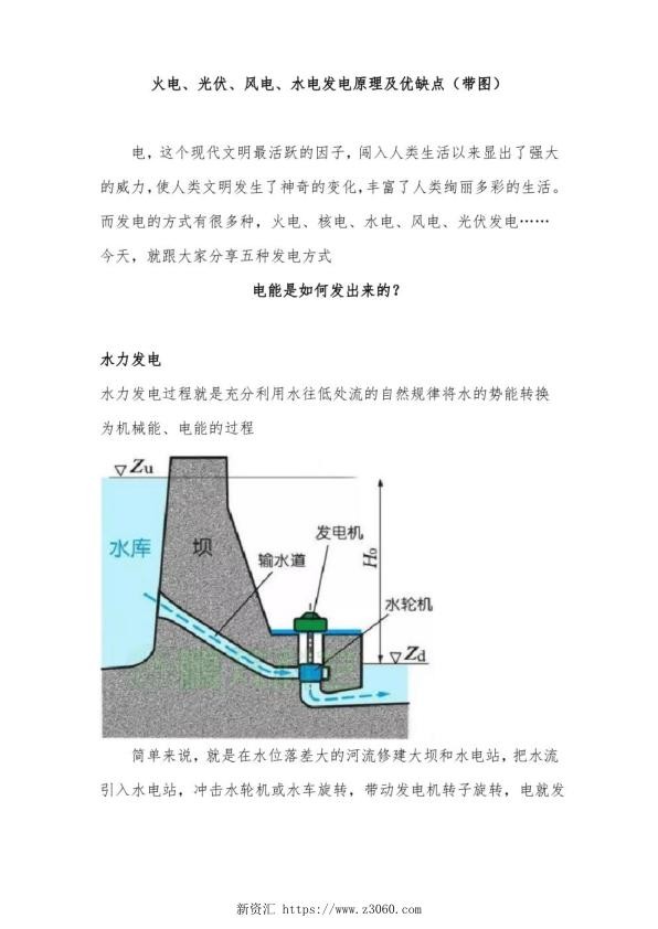 火电、光伏、风电、水电发电原理及优缺点 带图 .jpg