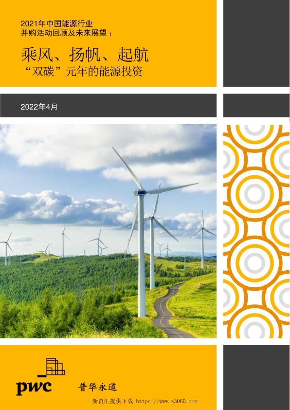 普华永道-2021年中国能源行业并购活动回顾及未来展望：乘风、扬帆、起航“双碳”元年的能源投资-20220414.jpg