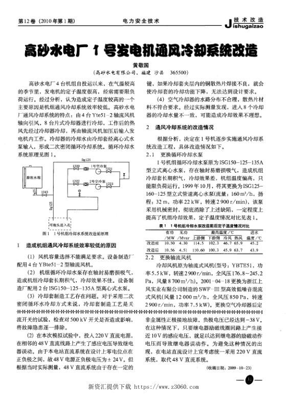 高砂水电厂1号发电机通风冷却系统改造.jpg
