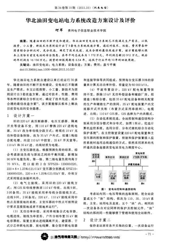 华北油田变电站电力系统改造方案设计及评价.jpg
