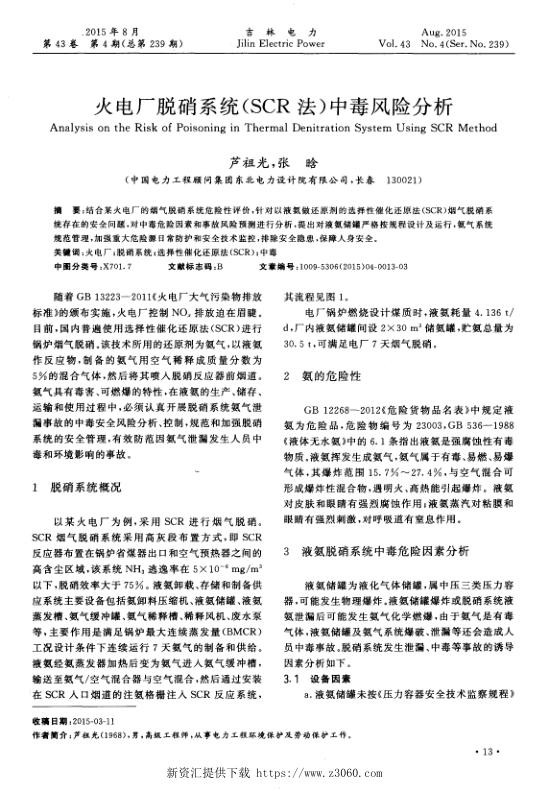 火电厂脱硝系统（SCR法）中毒风险分析.jpg
