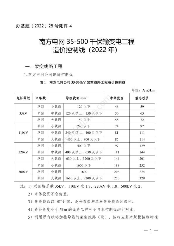 南方电网35-500千伏输变电工程造价控制线 2022年.jpg